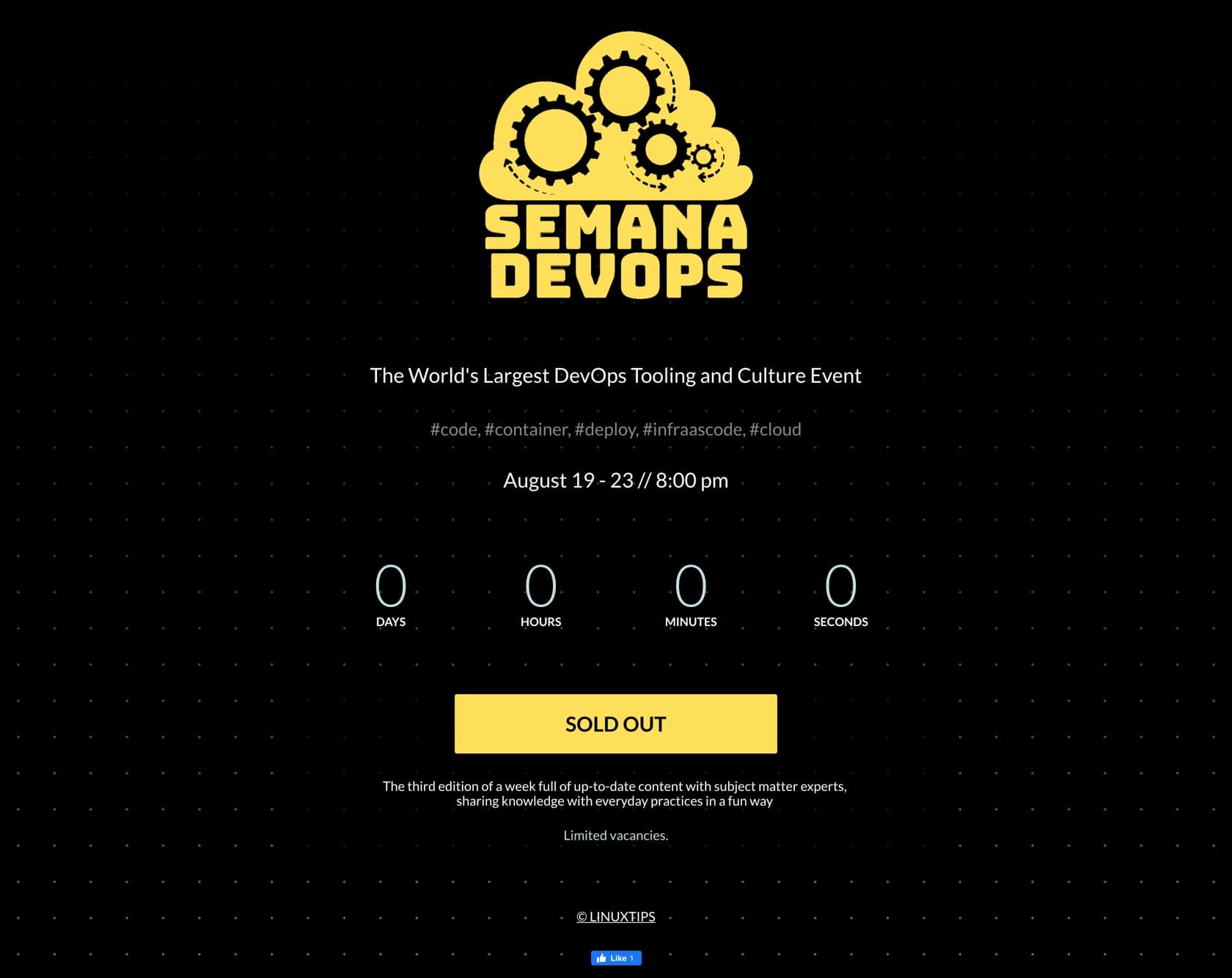 best event landing page examples