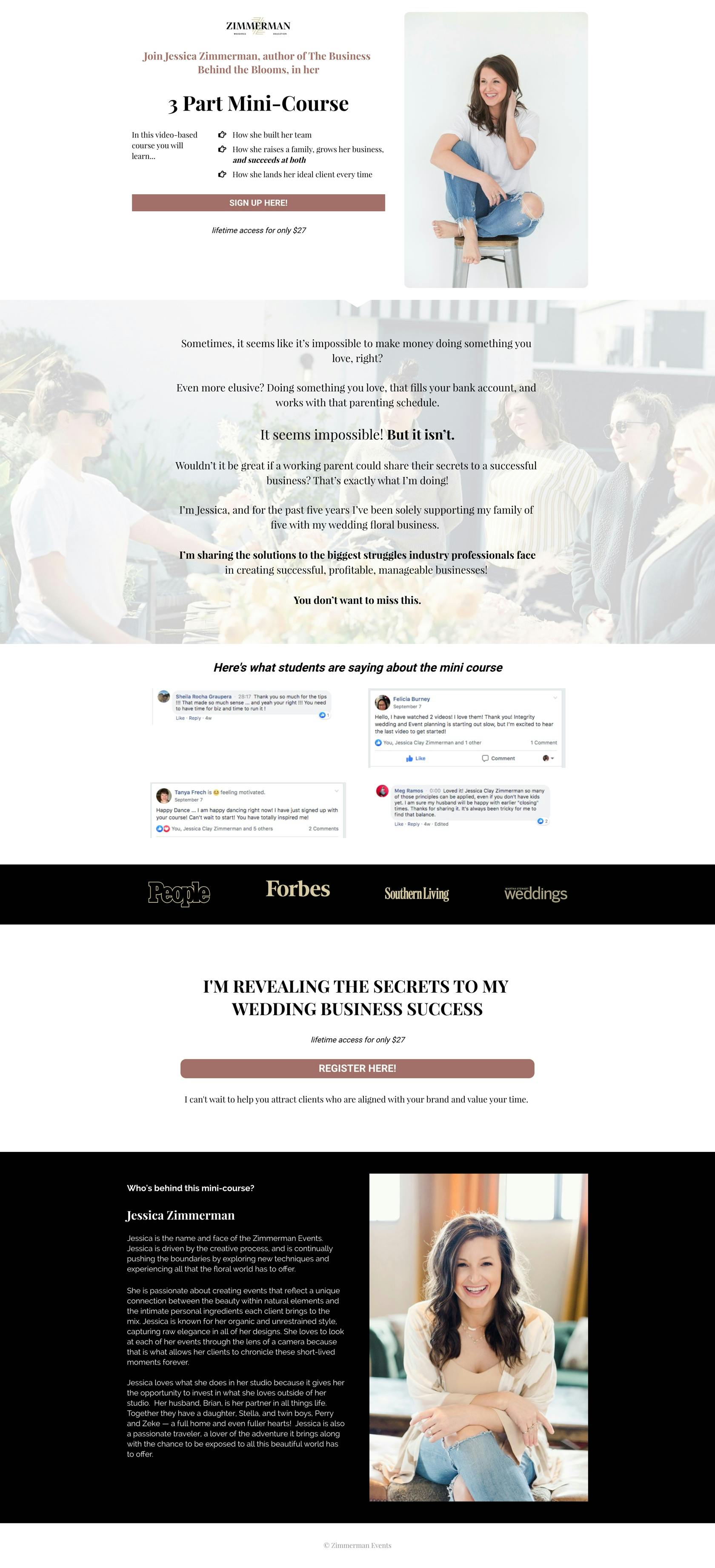 best sales page landing page examples 2019