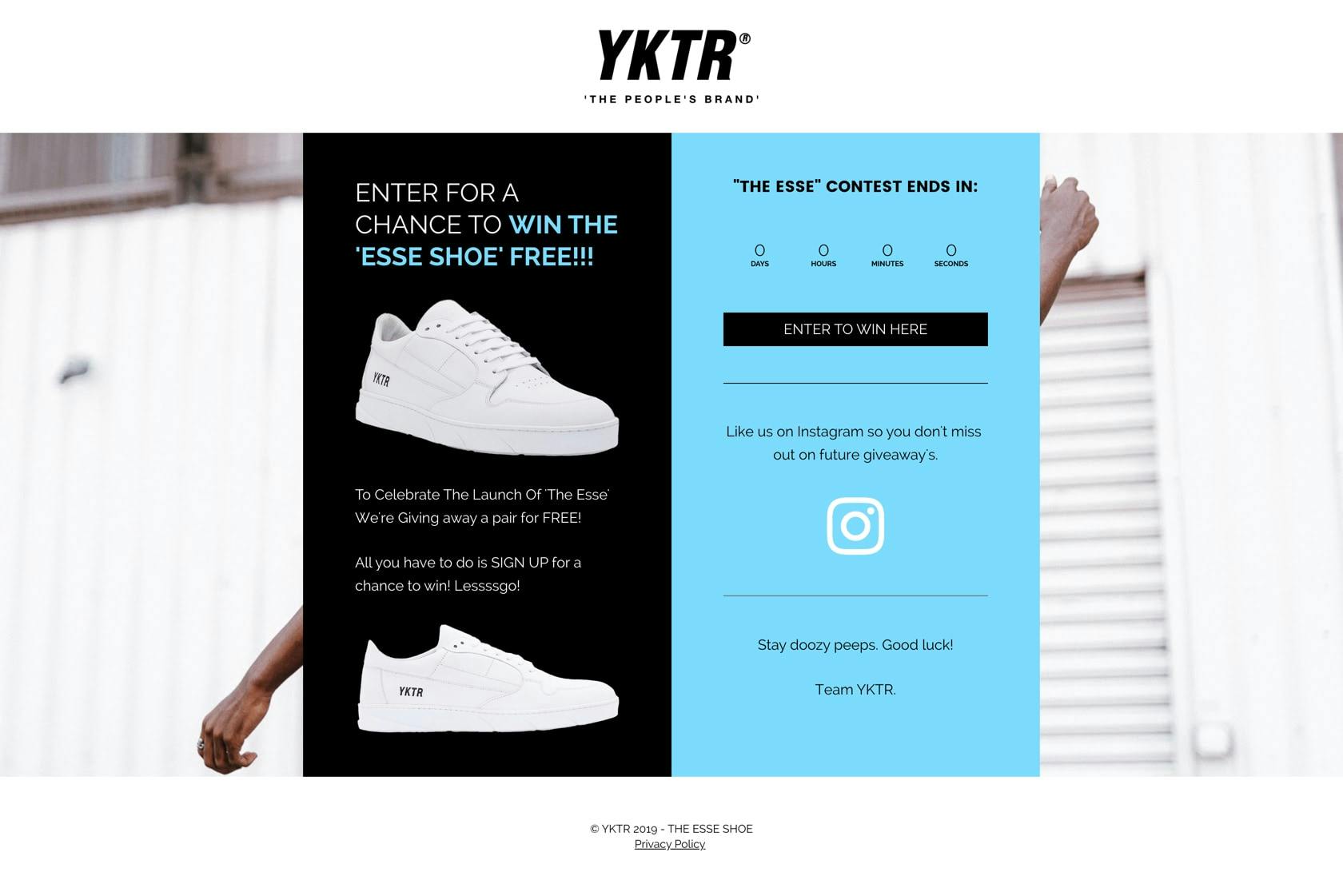 best giveaway landing page examples 2020