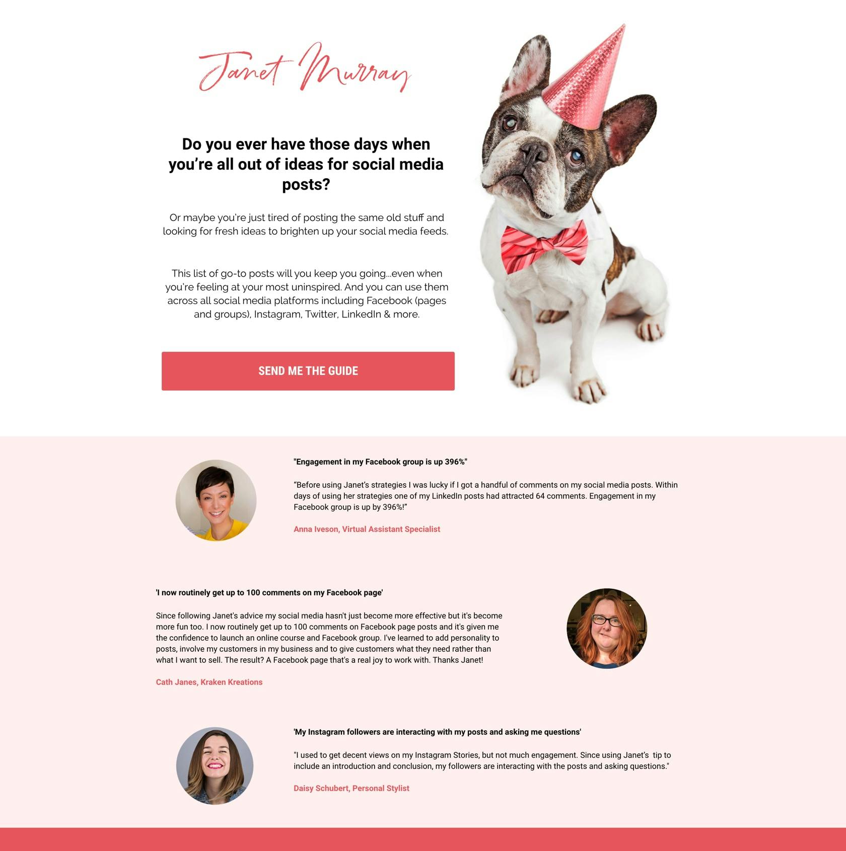best lead generation landing page examples