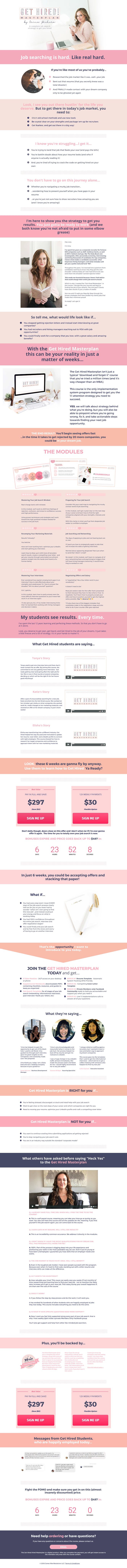 best sales page landing page examples 2018