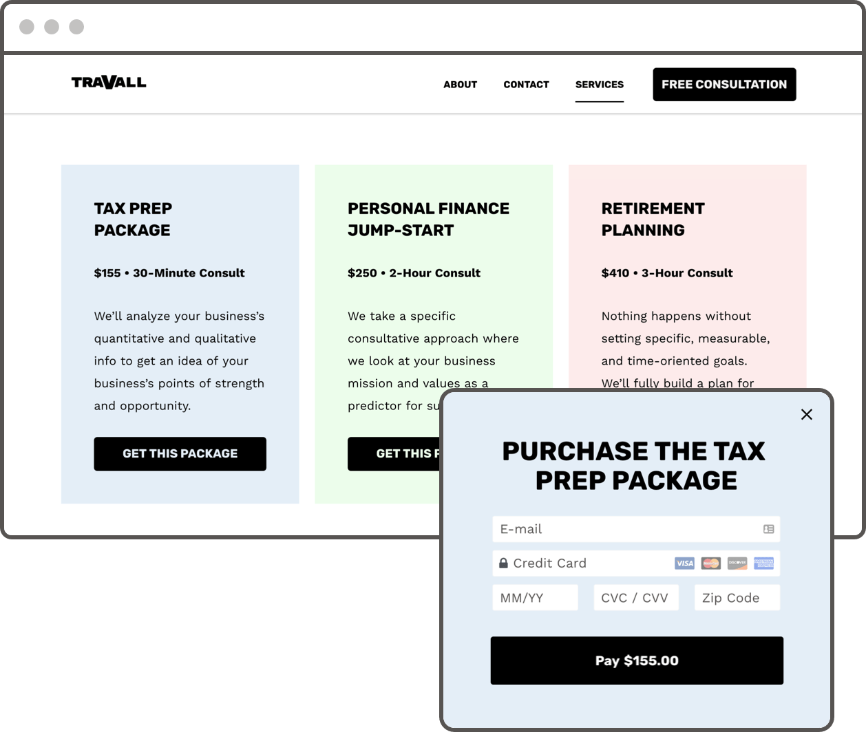Turn any webpage into a checkout