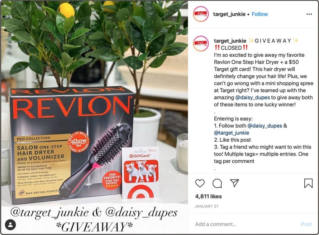 Revlon Instagram Post