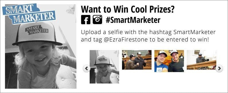 Contest pictures from Ezra’s website, Smart Marketer