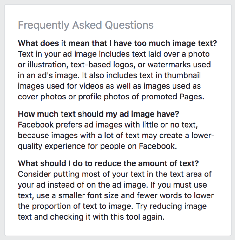 Facebook Ad Not Approved Facebook Ad Image Frequently Asked Questions