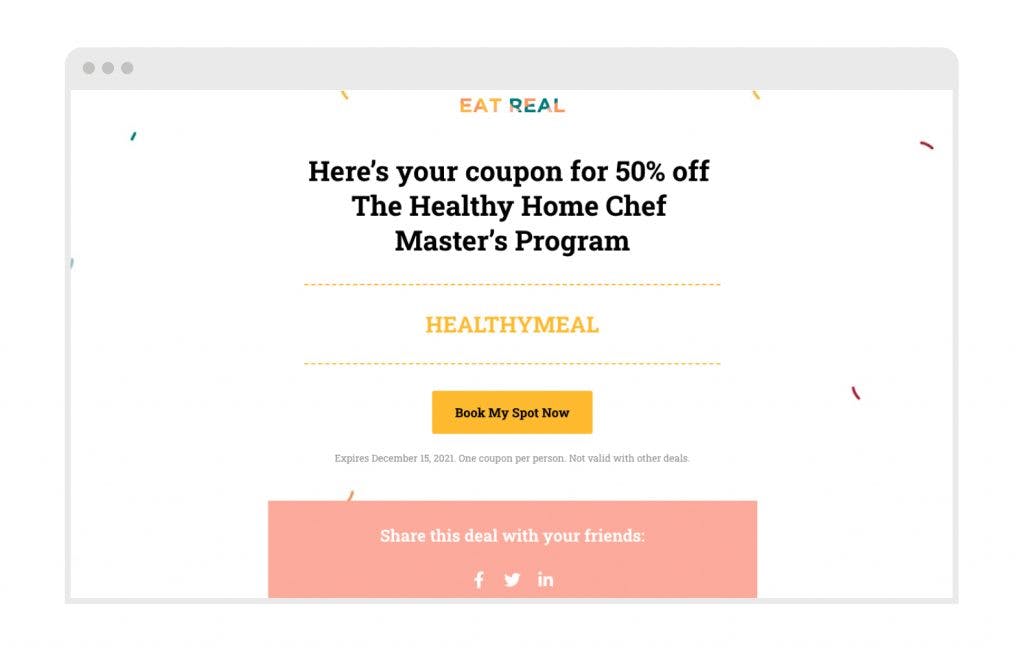 3 coupon landing page templates to try