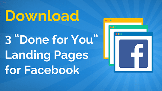 Done For You Landing Page For Facebook Fi