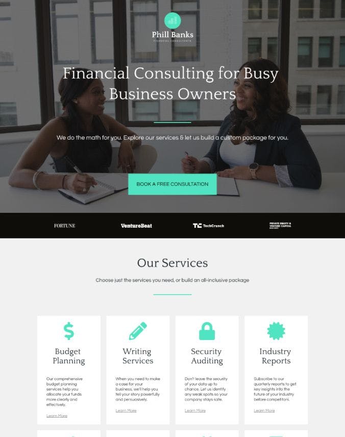 Services Landing Page Template@2x