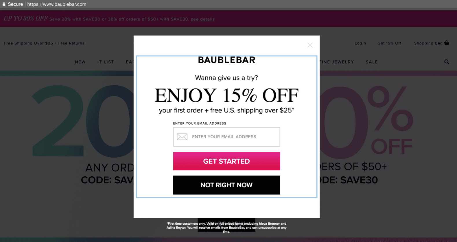 15 - popup ad example