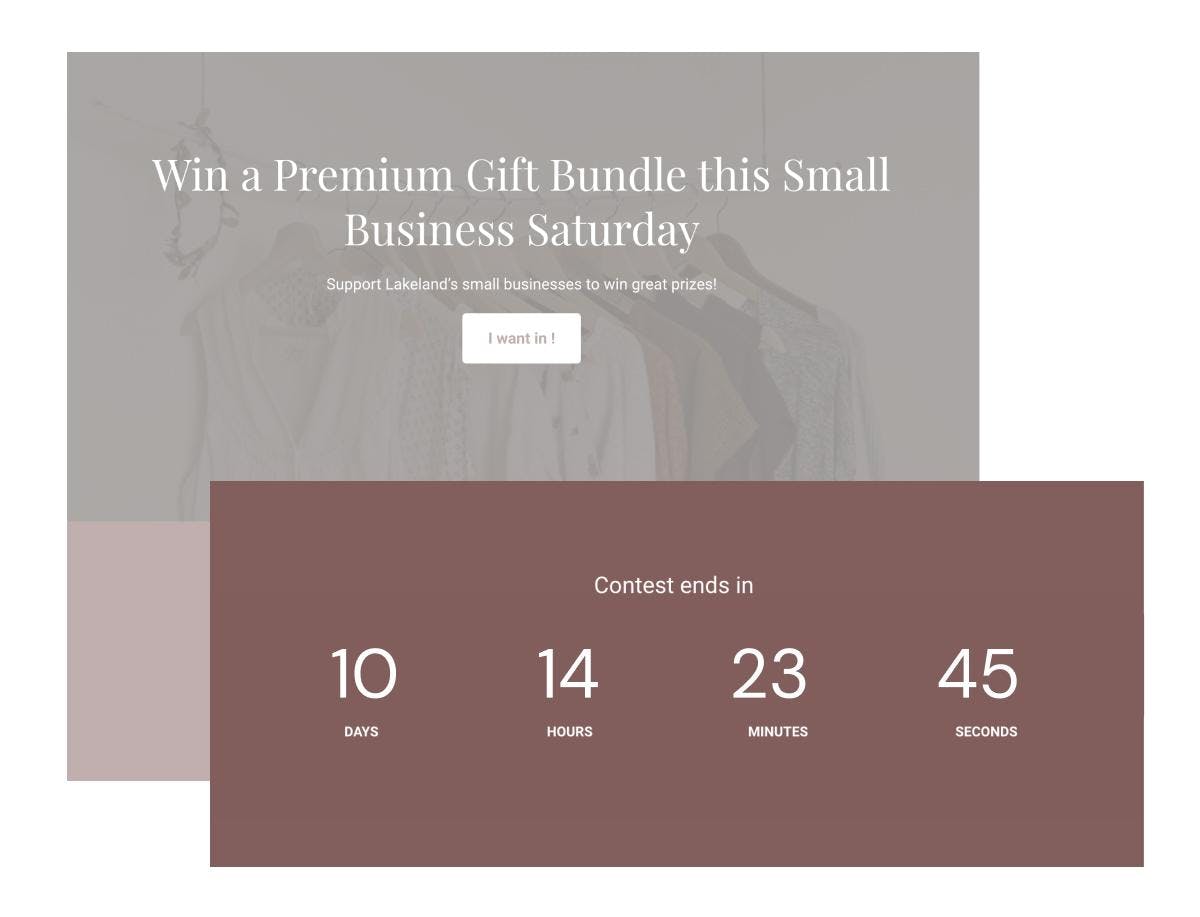 Giveaway Landing Pages Add Urgency Countdown Timer
