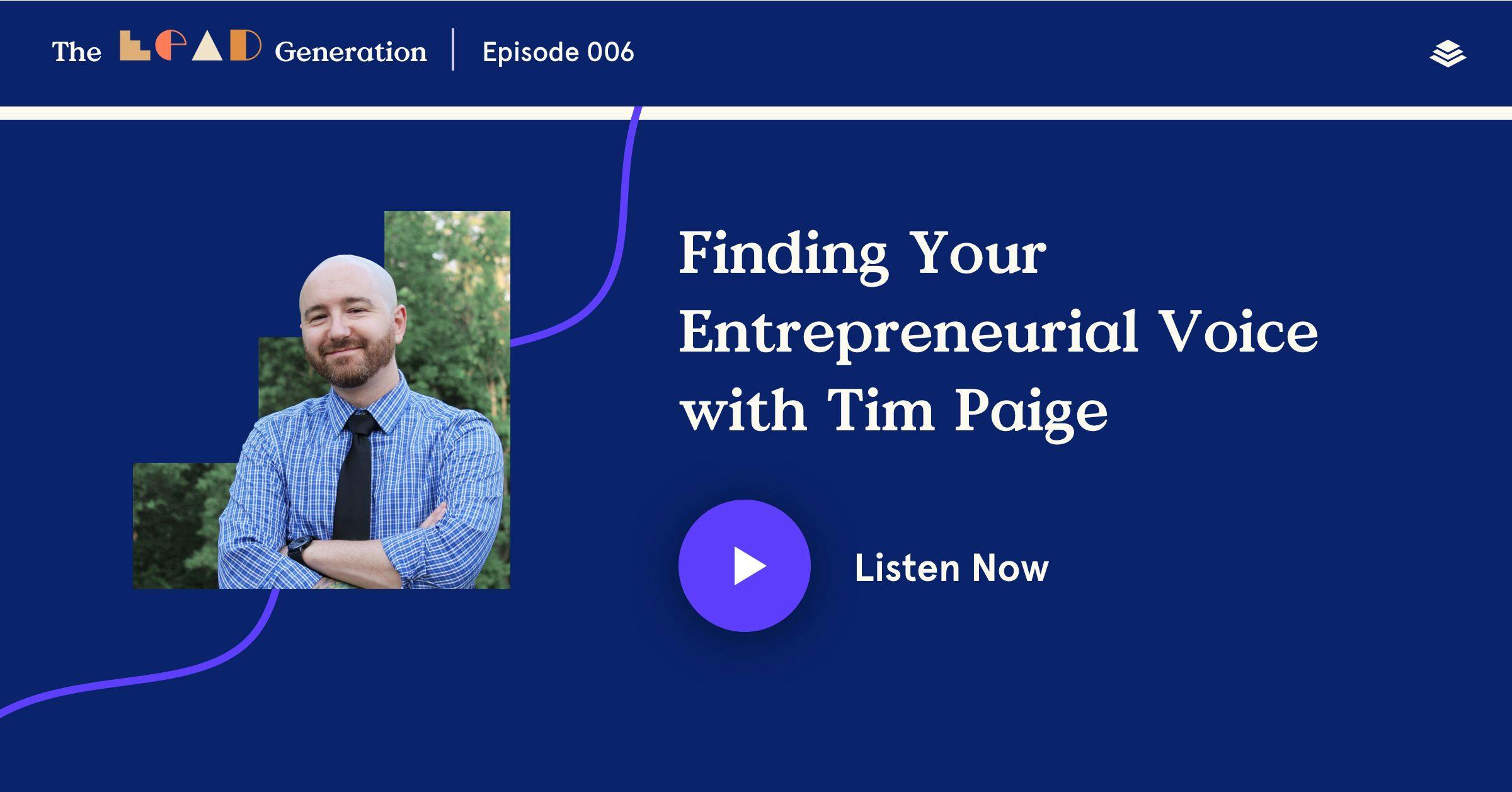 Tim Paige on The Lead Generation
