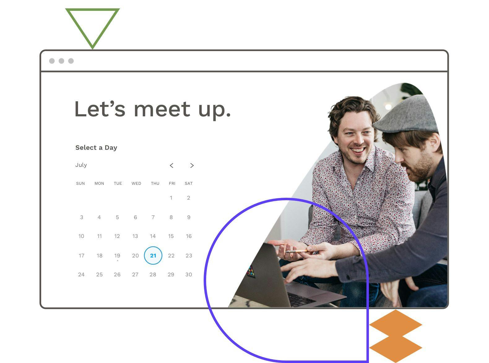Schedule an in-person meeting with Leadpages & Calendly