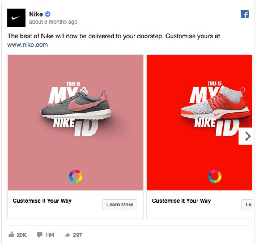 Best Facebook Ad Examples - Nike