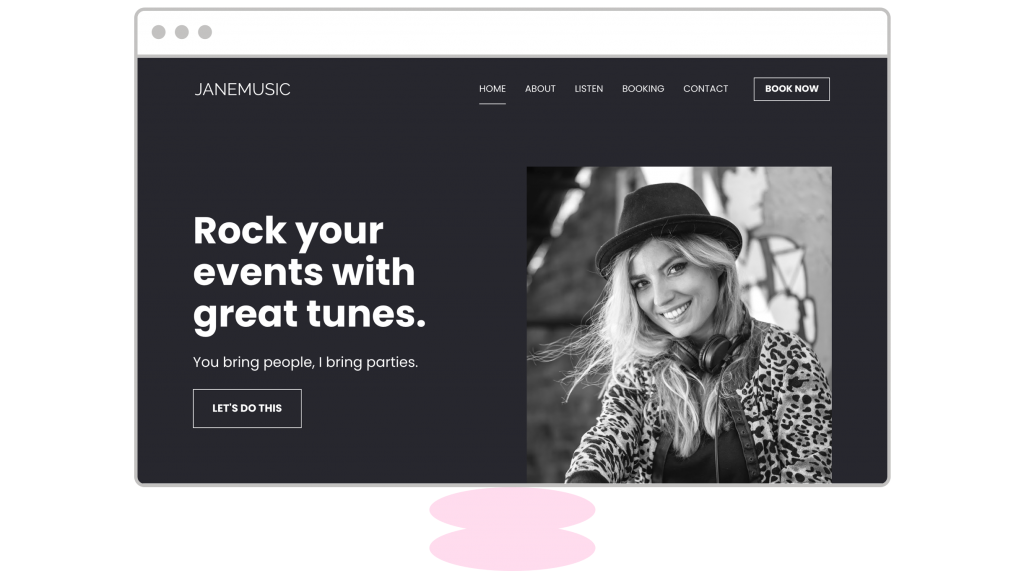homepage design Leadpages DJ Services template