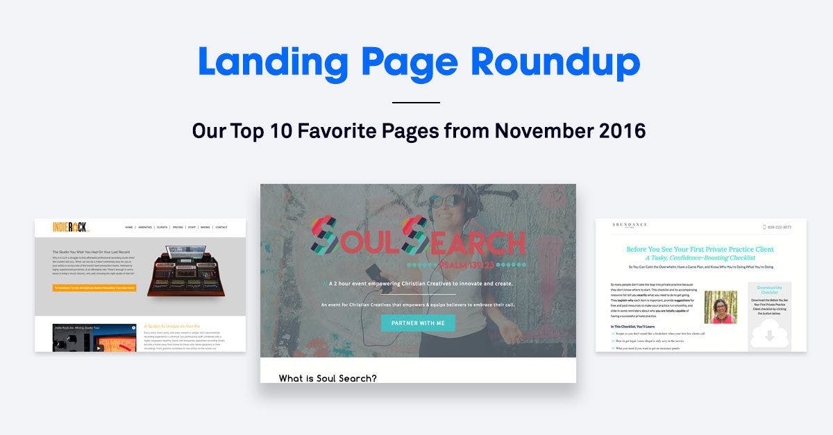 The 10 Best Landing Pages We Found in November 2016