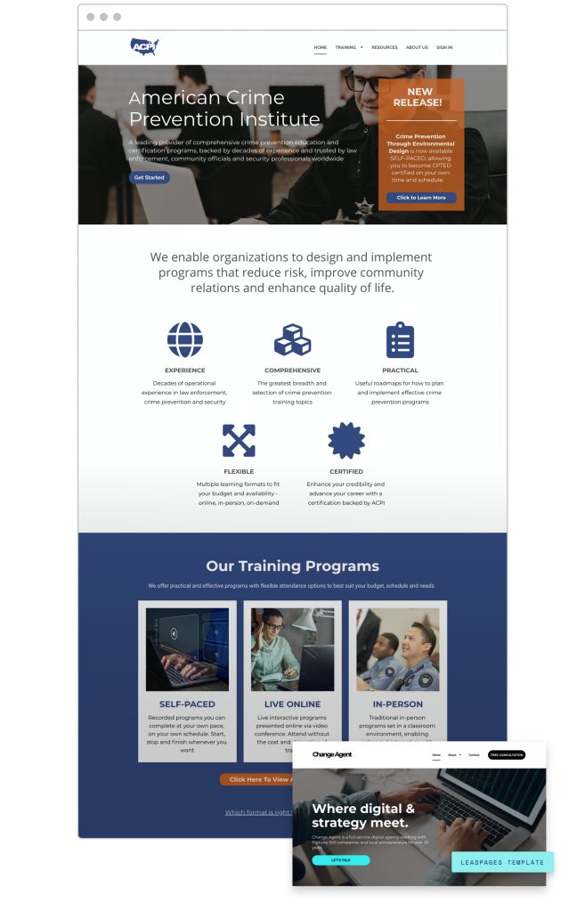 website creators American Crime Prevention Institute - Training and Consulting