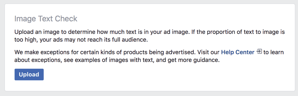 Facebook Ad Not Approved Image Text Check