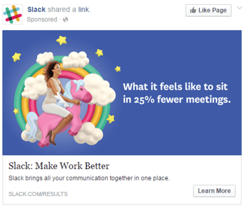 Best Facebook Ad Examples - Slack
