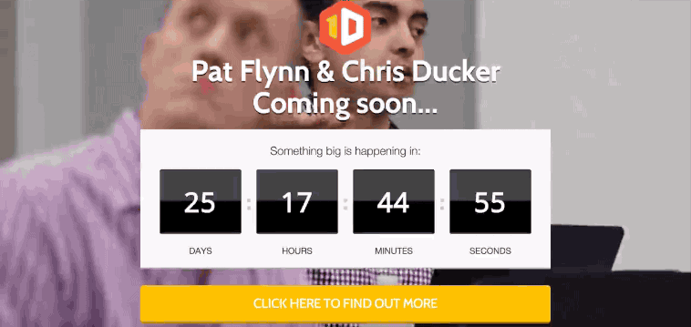 Pat Flynn - Chris Ducker Coming Soon Landing Page