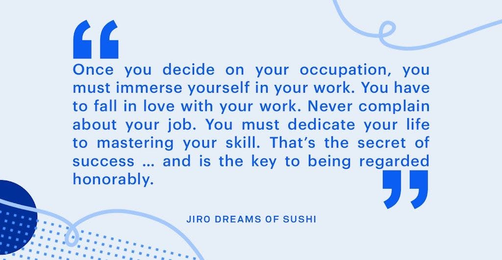 jiro dreams of sushi quote