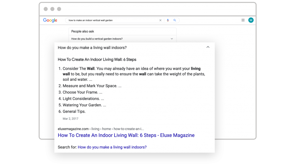 digital marketing trends 2021 google's featured snippet