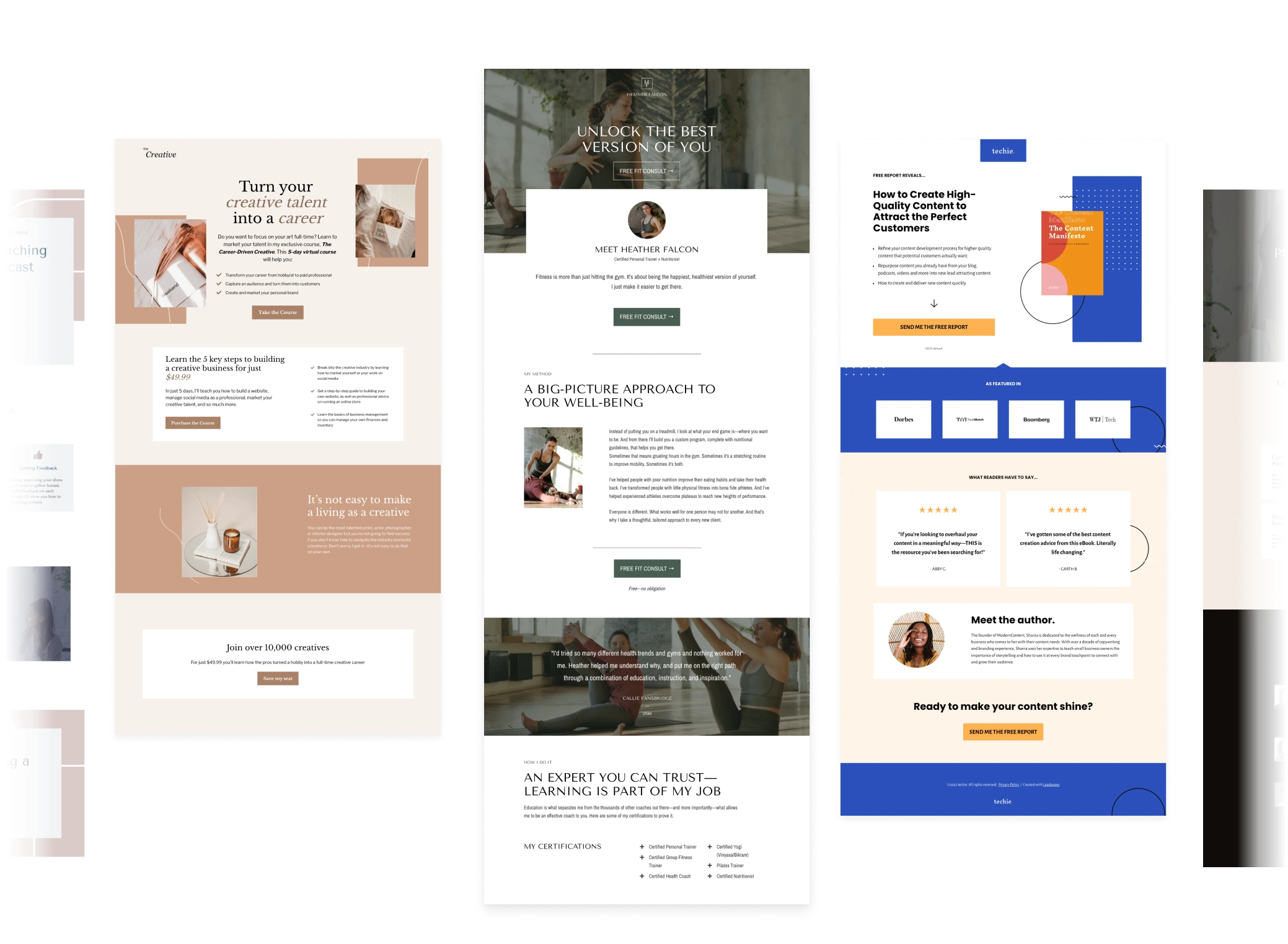 Leads generation landing page templates