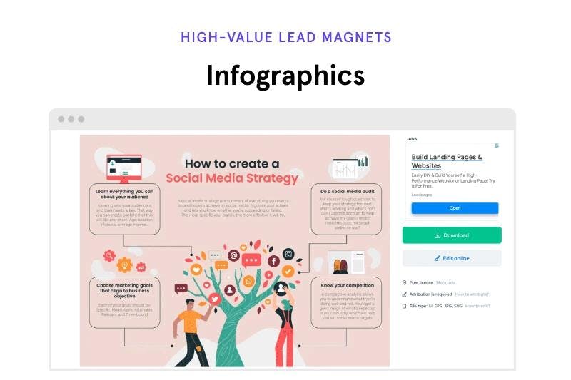 Infographic lead magnet example