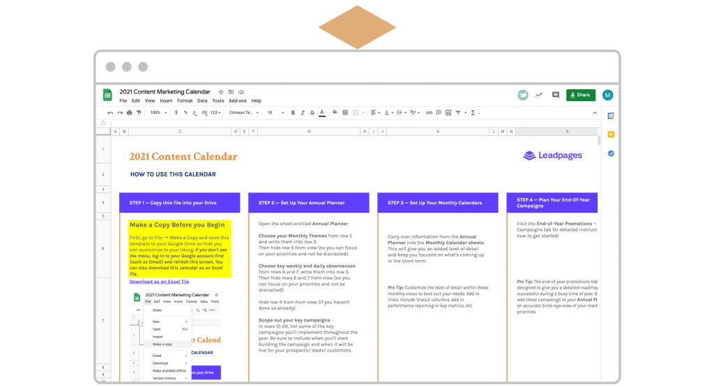 6 Tips For Creating a Content Calendar (  Free Template ) 6 Tips For Creating a Content Calendar (  Free Template )