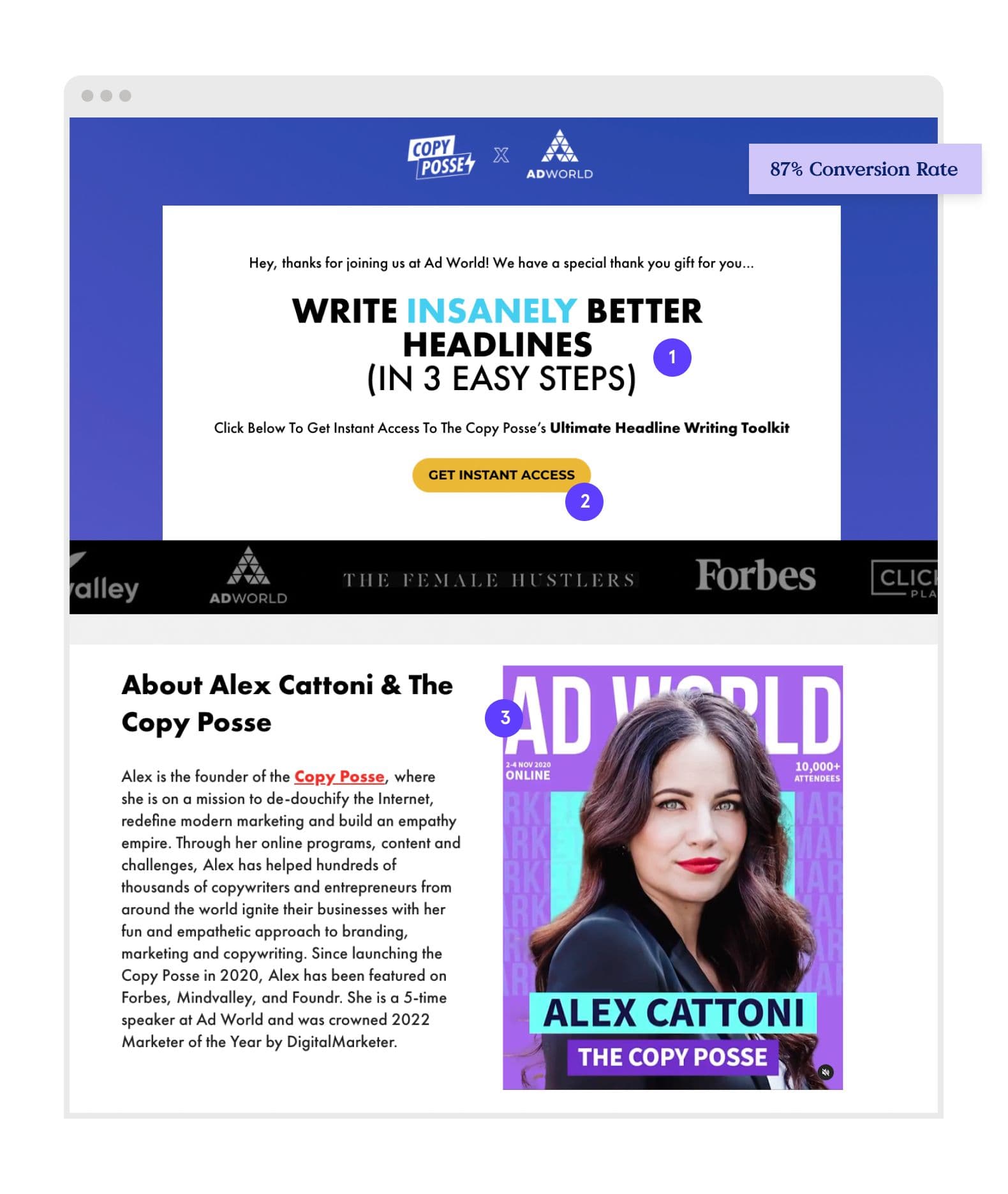8 Lead Generation Landing Pages with 70 Conversion Rates
