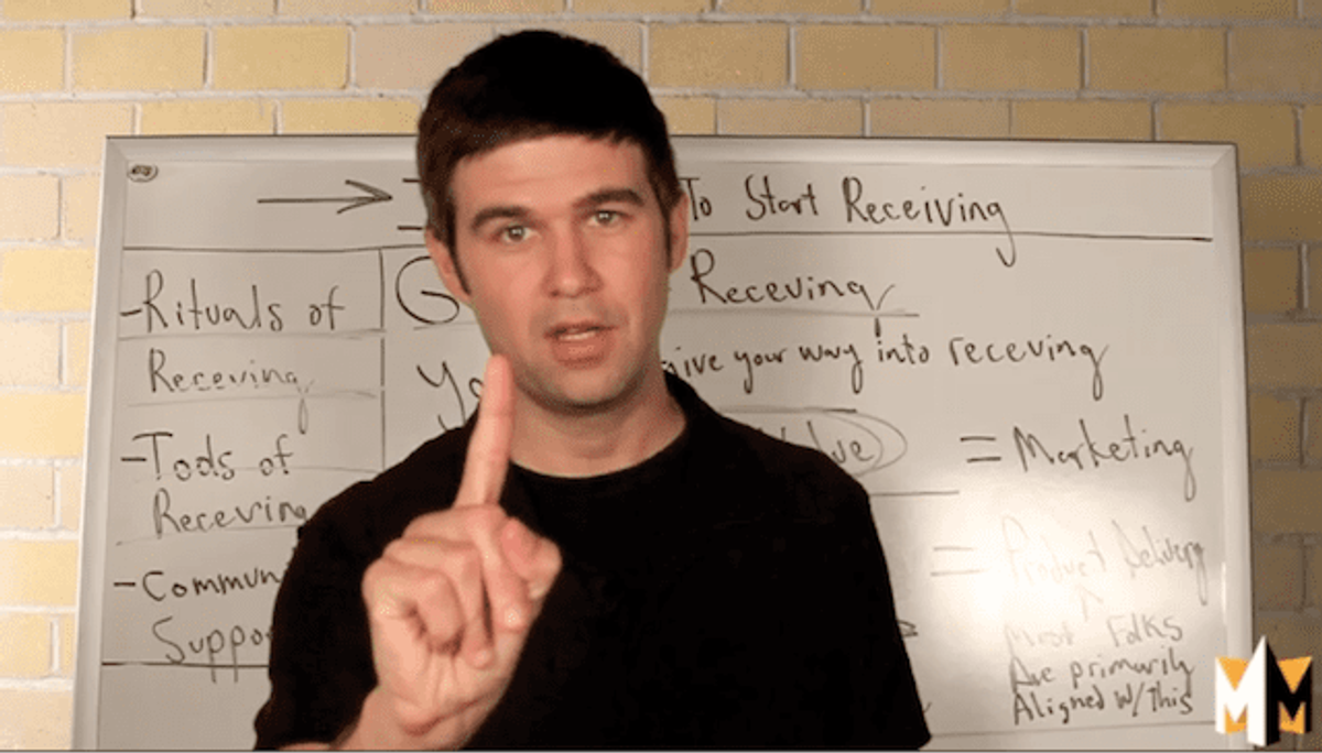 You Can’t Give Your Way Into Receiving (What's Behind The Marketing Show)