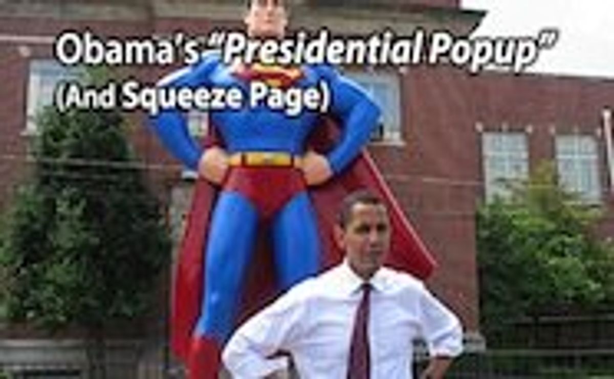 NEWSFLASH: President Obama Is Now Using A Popup (And Squeeze Page) . . . And You Should Too