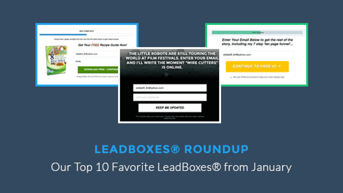LeadBoxes Roundup: Our Top 10 Favorite LeadBoxes from January 2015